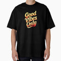 Good Vibes Only Gradient Typography by jeasolar - Adult & Kids T-Shirts, Sweatshirts & Hoodies apparel design preview 1