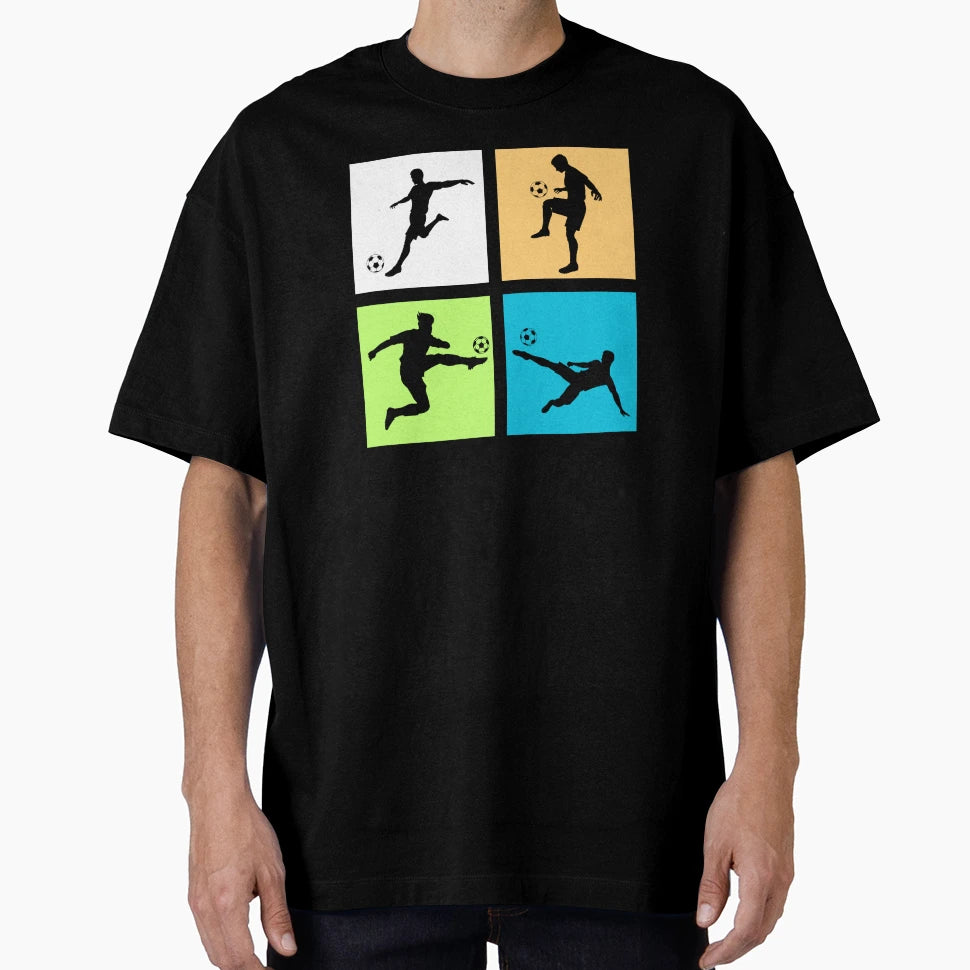 Football Players Soccer Action T-Shirt - Trendy Graphic Men Women - T-Shirt, Sweatshirt, Hoodie