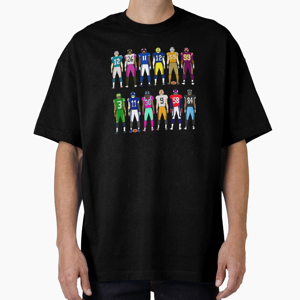 Football Backs T-Shirt - Streetwear Style Men Women - T-Shirt, Sweatshirt, Hoodie
