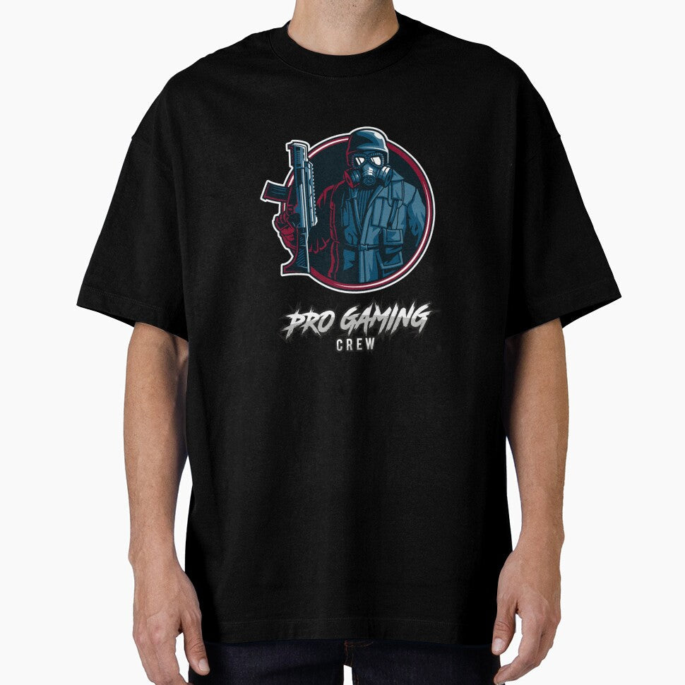 Pro Gaming Crew Gas Mask Gunner Streamer Gamer - Adult & Kids T-Shirts, Sweatshirts & Hoodies apparel design preview 1