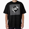 Football Is Life Heart Shaped T-Shirt - Custom Art Print for Adults - T-Shirt, Sweatshirt, Hoodie