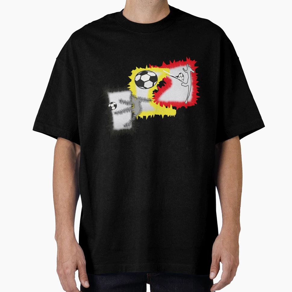 Football Player Football Footballer Striker T-Shirt - Trendy Graphic Unisex - T-Shirt, Sweatshirt, Hoodie
