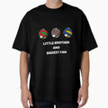 Little Brother And Biggest Fan T-Shirt - Fun Novelty Design for Adults - T-Shirt, Sweatshirt, Hoodie
