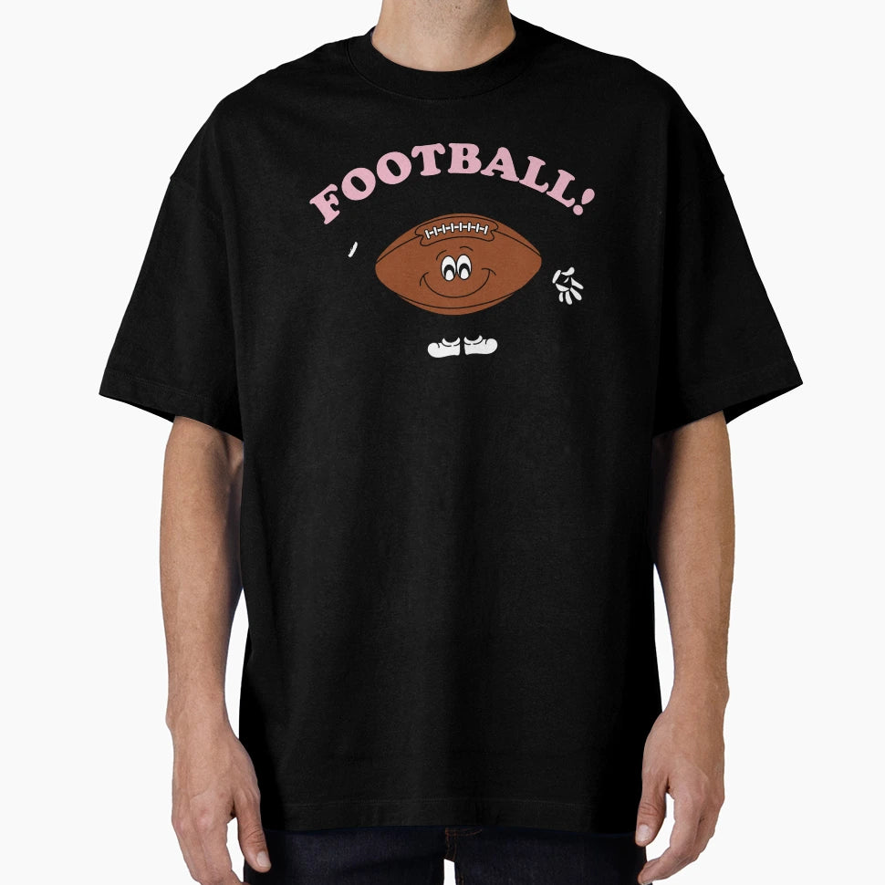 Football Cartoon Football Guy T-Shirt - Custom Art Print Unisex - T-Shirt, Sweatshirt, Hoodie