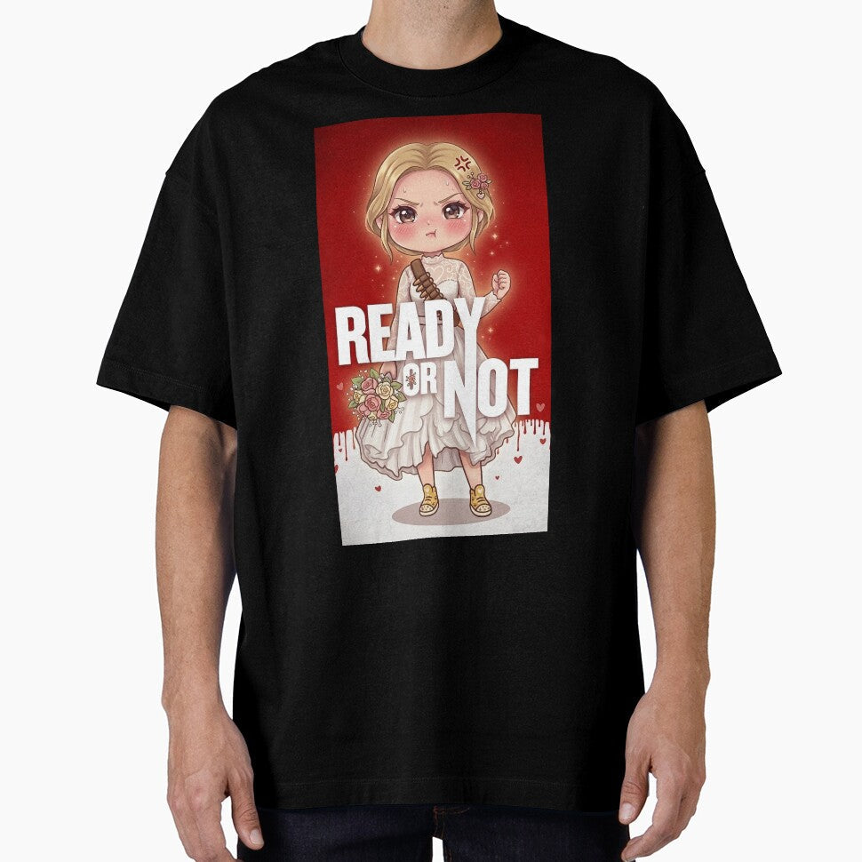 Ready or not? Anime bride by Provocateuramor - Adult & Kids T-Shirts, Sweatshirts & Hoodies apparel design preview 1
