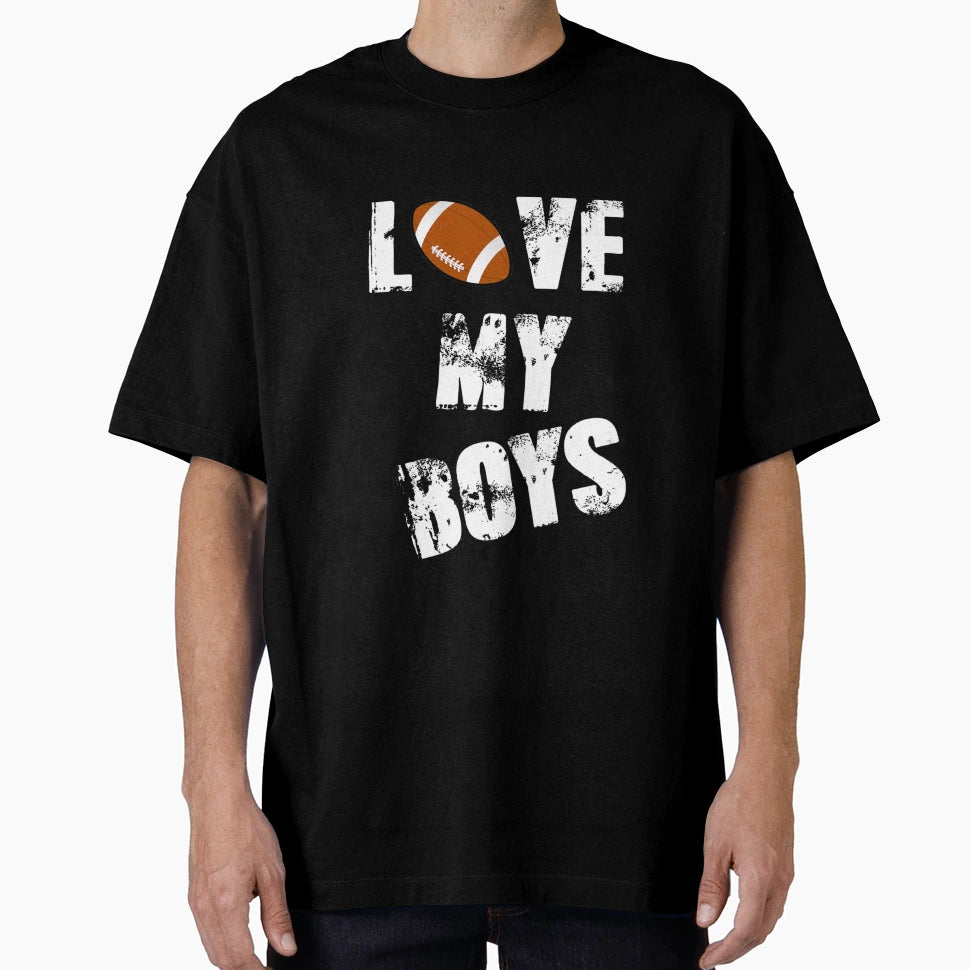I Love My Football Moms Football Mom T-Shirt - Custom Art Print Unisex - T-Shirt, Sweatshirt, Hoodie