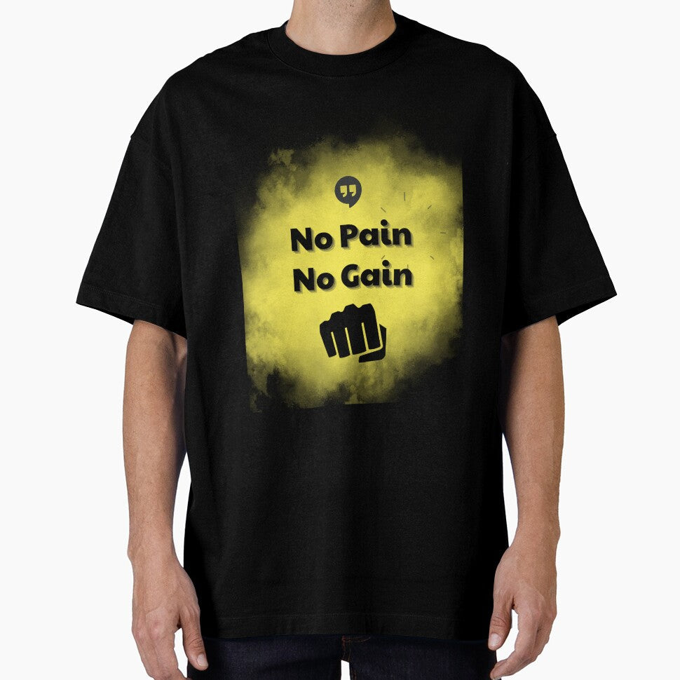 No Pain Gain Daily Gym Motivation by nirmalsawlani - Adult & Kids T-Shirts, Sweatshirts & Hoodies apparel design preview 1