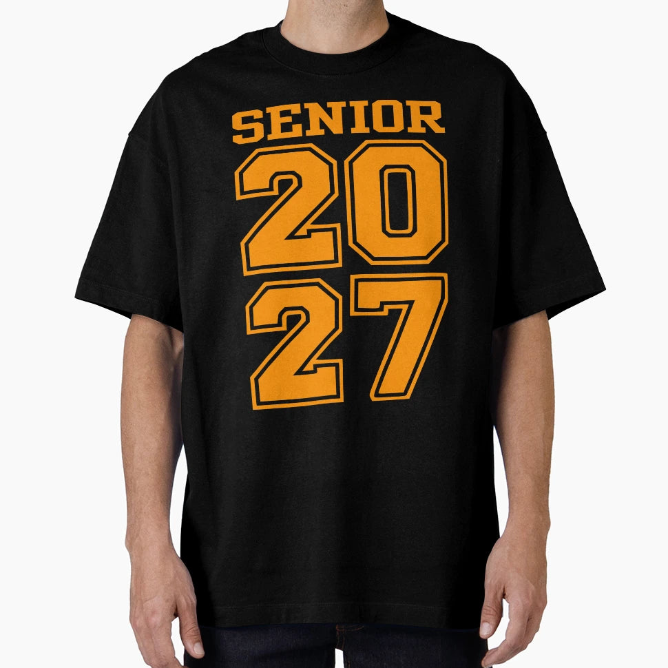 Back To School Class 2027 Seniors T-Shirt - Custom Art Print for Adults - T-Shirt, Sweatshirt, Hoodie