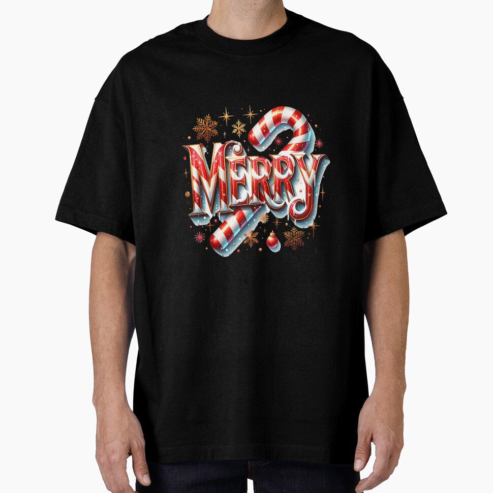 Merry Christmas Retro Style Varsity Holiday - Adult & Kids T-Shirts, Sweatshirts & Hoodies apparel design preview 1