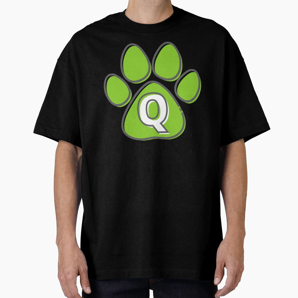 Green Paw Monogram Q T-Shirt - Minimalist Print Unisex - T-Shirt, Sweatshirt, Hoodie