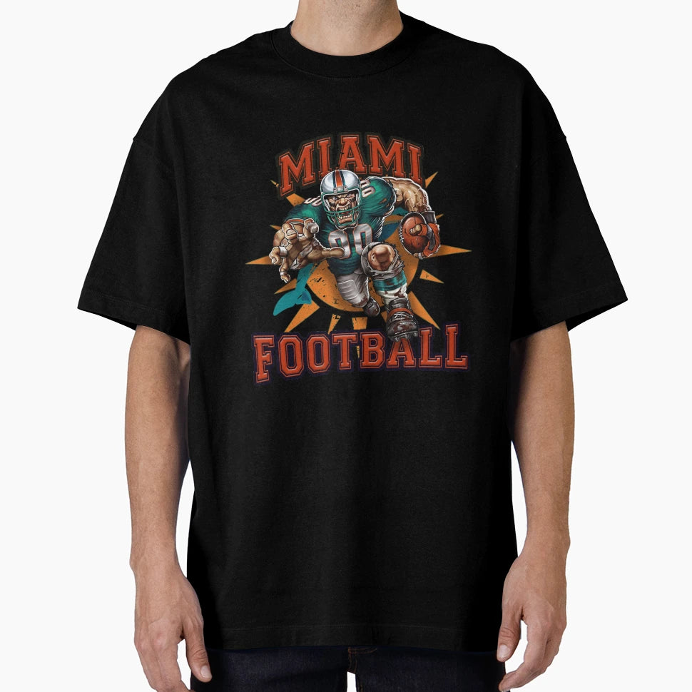 Miami Football T-Shirt - Streetwear Style for Adults - T-Shirt, Sweatshirt, Hoodie