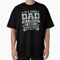 Proud Dad Freakin Awesome Cheerleader T-Shirt - Novelty Apparel for Adults - T-Shirt, Sweatshirt, Hoodie