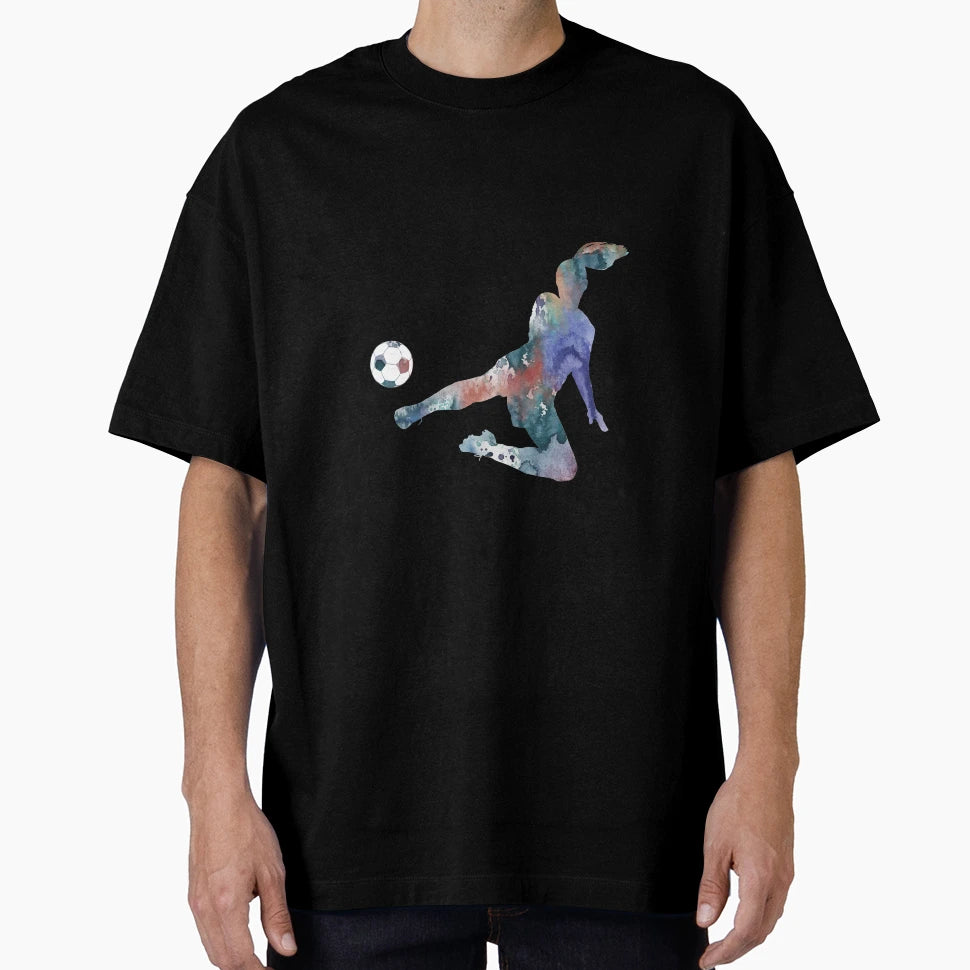 Female Soccer Player T-Shirt - Minimalist Print for Adults - T-Shirt, Sweatshirt, Hoodie