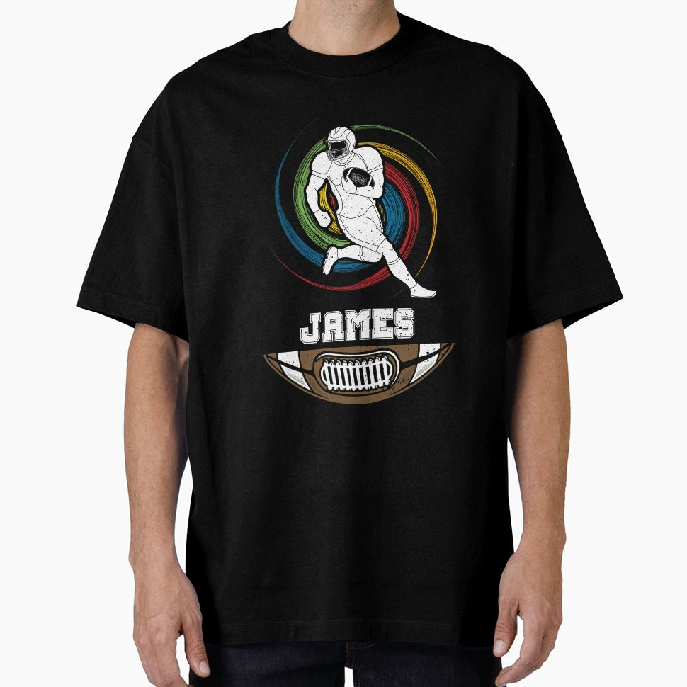 James Birthday Football Ball T-Shirt - Graphic Print Unisex - T-Shirt, Sweatshirt, Hoodie