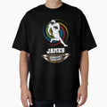 James Birthday Football Ball T-Shirt - Graphic Print Unisex - T-Shirt, Sweatshirt, Hoodie