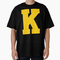 Alphabet Yellow K Sports Letter K T-Shirt - Fun Novelty Design Men Women - T-Shirt, Sweatshirt, Hoodie