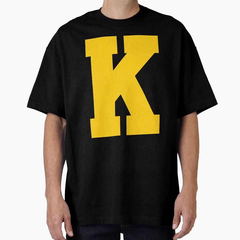 Alphabet Yellow K Sports Letter K T-Shirt - Fun Novelty Design Men Women - T-Shirt, Sweatshirt, Hoodie