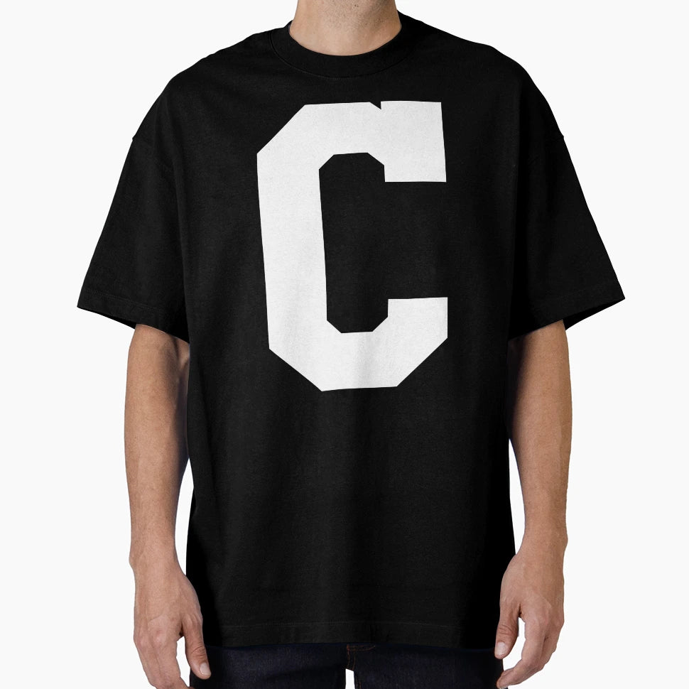 Alphabet White C Sports Letter C T-Shirt - Streetwear Style Men Women - T-Shirt, Sweatshirt, Hoodie