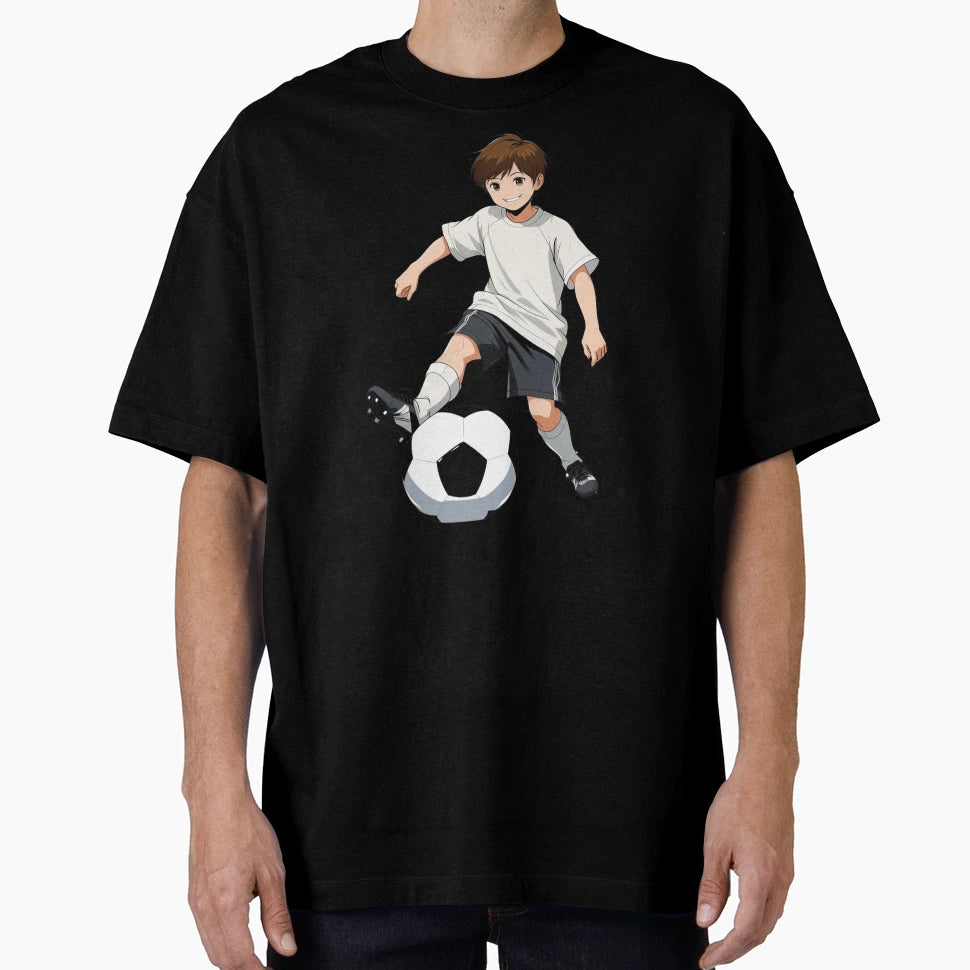 Anime Football Motivational Sports Art T-Shirt - Custom Art Print Men Women - T-Shirt, Sweatshirt, Hoodie