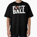 Football Bold Typography Ball Helmet T-Shirt - Novelty Apparel Men Women - T-Shirt, Sweatshirt, Hoodie