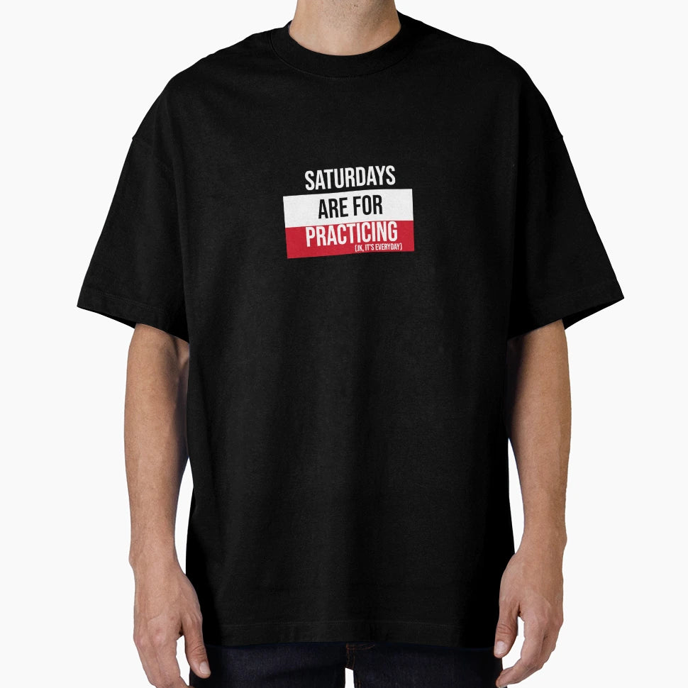 Tri Color Red White Black Saturdays T-Shirt - Custom Art Print Men Women - T-Shirt, Sweatshirt, Hoodie
