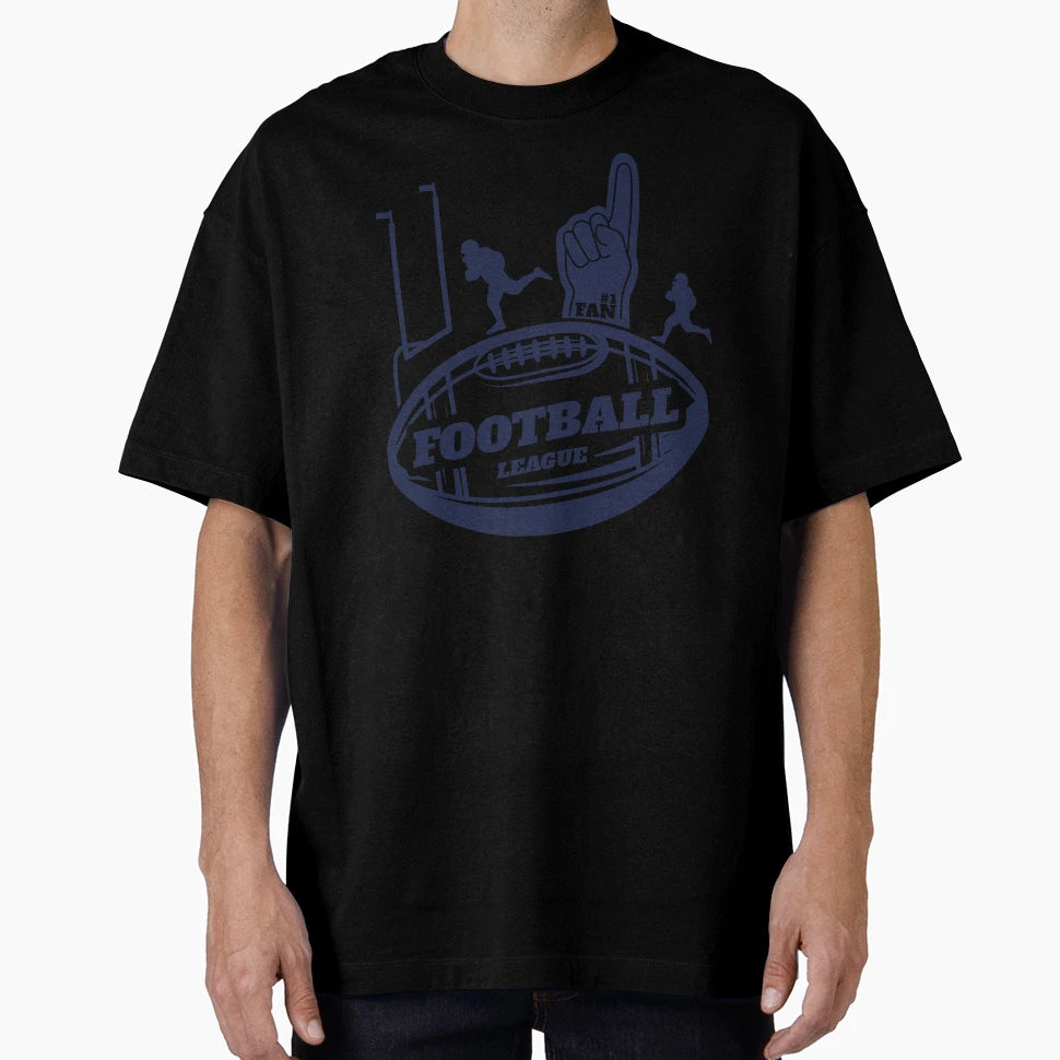 Football League 1 Fan Large Ball T-Shirt - Casual Everyday Wear for Adults - T-Shirt, Sweatshirt, Hoodie