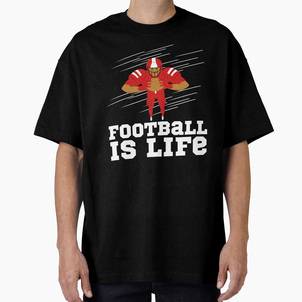 And Football Is Life Back To T-Shirt - Casual Everyday Wear Men Women - T-Shirt, Sweatshirt, Hoodie