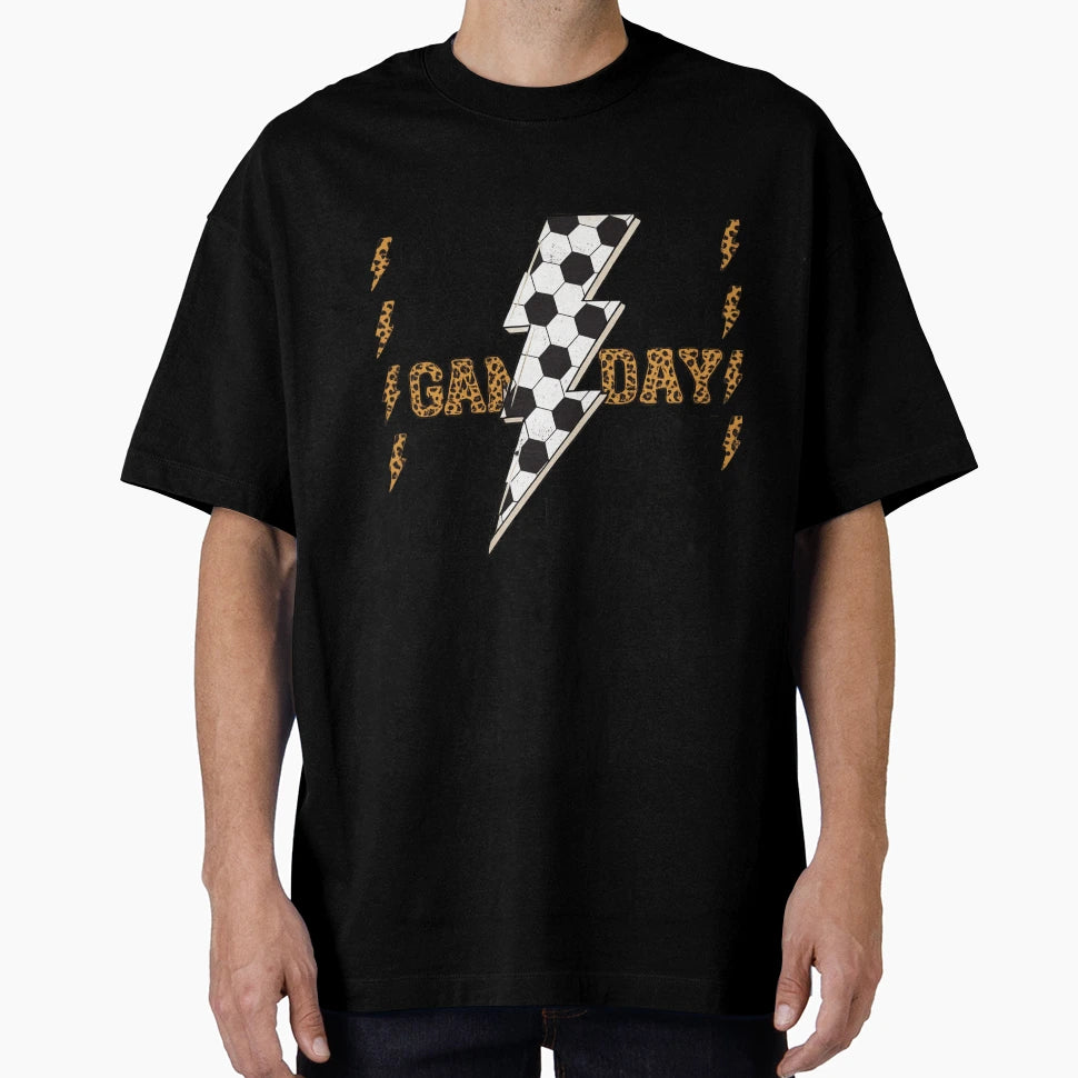 Bold Game Day Lightning Soccer T-Shirt - Casual Everyday Wear for Adults - T-Shirt, Sweatshirt, Hoodie