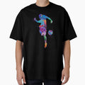 Soccer Player Watercolor Painting Art T-Shirt - Novelty Apparel Unisex - T-Shirt, Sweatshirt, Hoodie