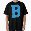 Alphabet Blue B Sports Letter B T-Shirt - Custom Art Print for Adults - T-Shirt, Sweatshirt, Hoodie