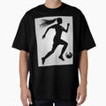 Soccer Player Running Ball T-Shirt - Graphic Print Men Women - T-Shirt, Sweatshirt, Hoodie