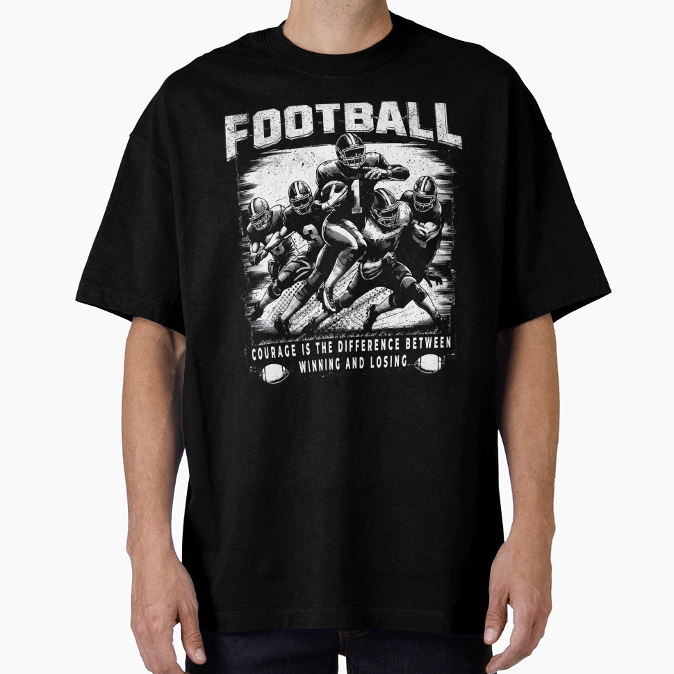 Courage Gridiron Football Players T-Shirt - Minimalist Print for Adults - T-Shirt, Sweatshirt, Hoodie