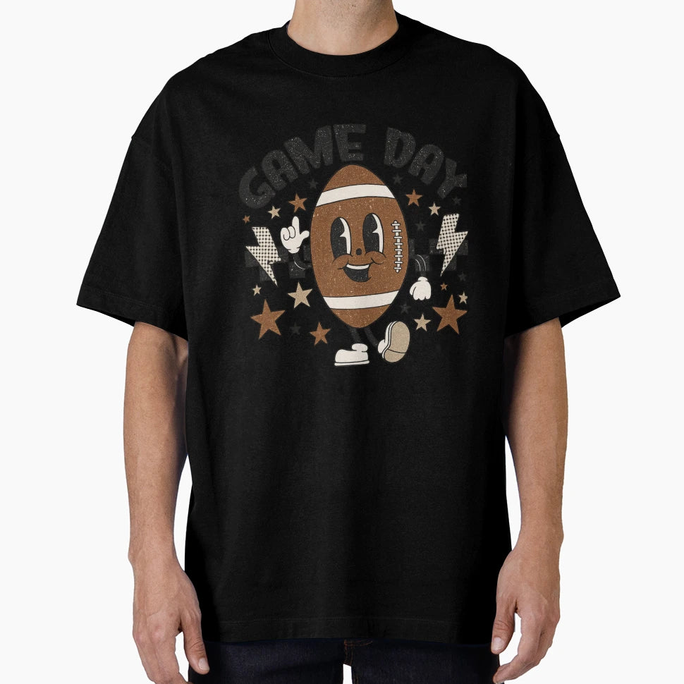 Game Day Football Mascot Cartoon T-Shirt - Streetwear Style for Adults - T-Shirt, Sweatshirt, Hoodie