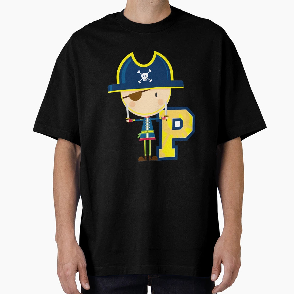P Is Pirate Educational Illustration T-Shirt - Novelty Apparel Unisex - T-Shirt, Sweatshirt, Hoodie