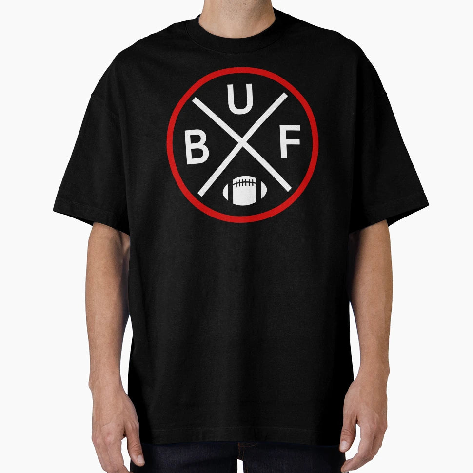 Buffalo Football Emblem Buf T-Shirt - Unique Graphic Unisex - T-Shirt, Sweatshirt, Hoodie