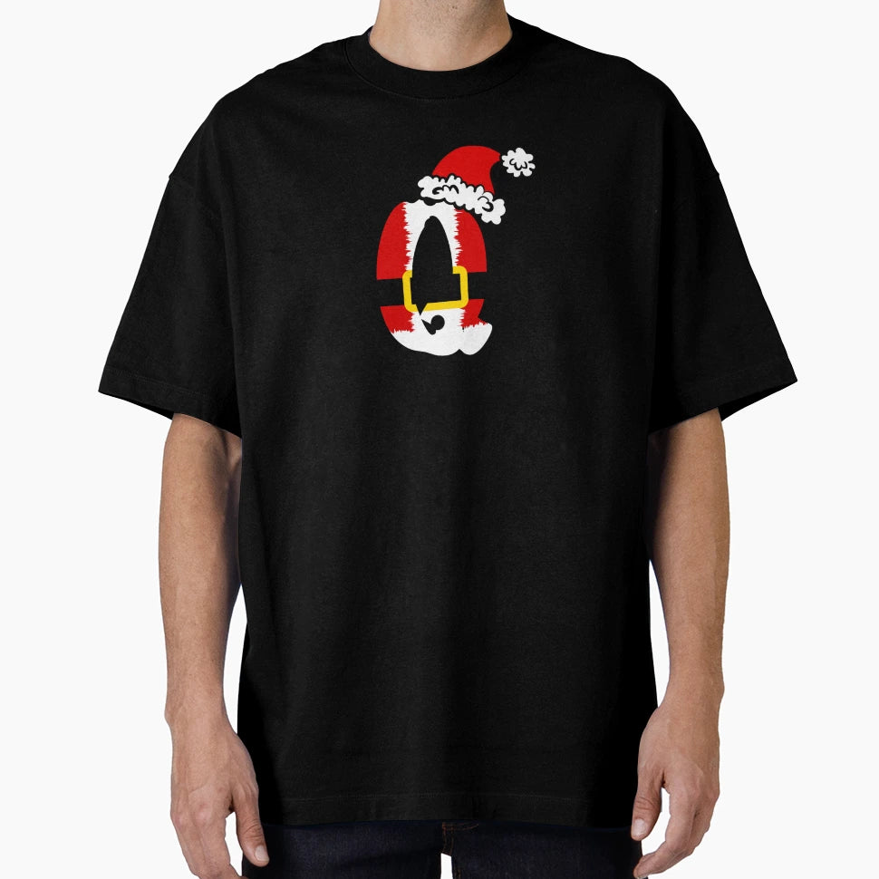 Santa Monogram Font Q T-Shirt - Aesthetic Graphic for Adults - T-Shirt, Sweatshirt, Hoodie