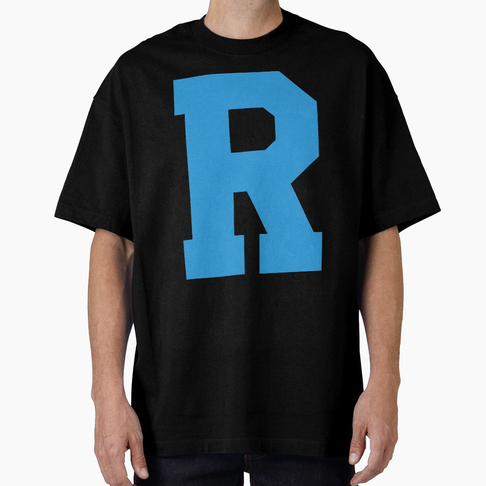 Alphabet Blue R Sports Letter R T-Shirt - Unique Graphic for Adults - T-Shirt, Sweatshirt, Hoodie