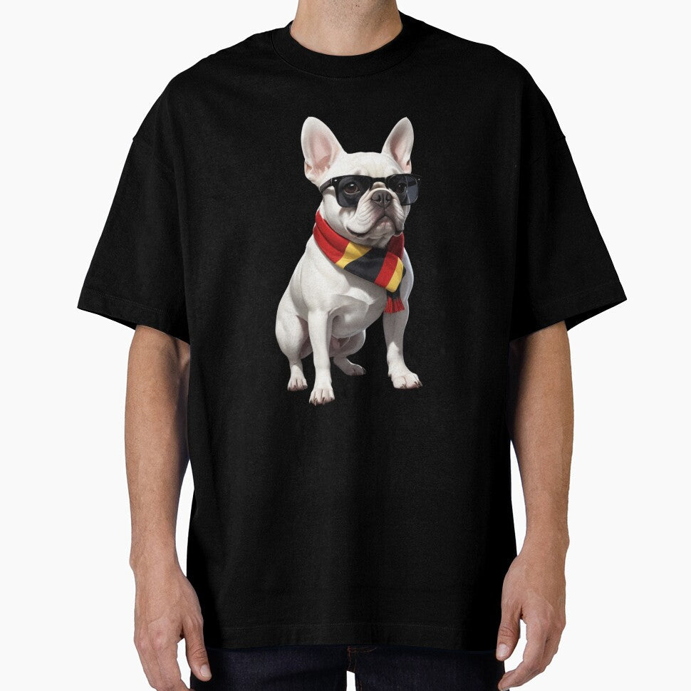 The most handsome frenchie football fan by TTVenue - Adult & Kids T-Shirts, Sweatshirts & Hoodies apparel design preview 1
