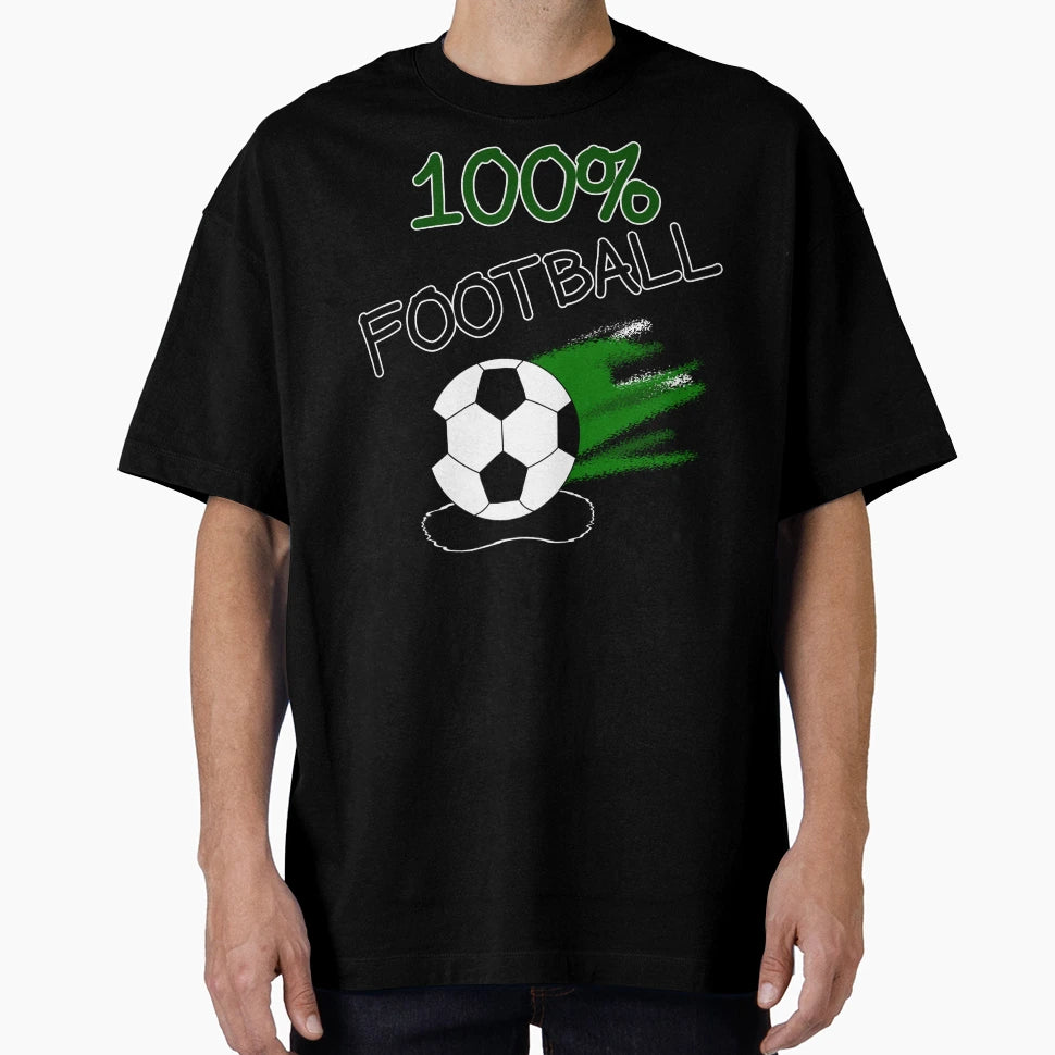 Football Soccer 100 T-Shirt - Minimalist Print for Adults - T-Shirt, Sweatshirt, Hoodie