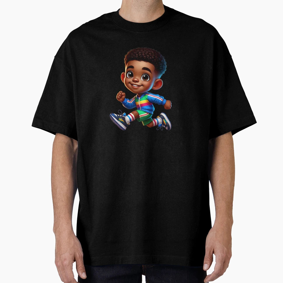 Running Black Illustration T-Shirt - Casual Everyday Wear for Adults - T-Shirt, Sweatshirt, Hoodie
