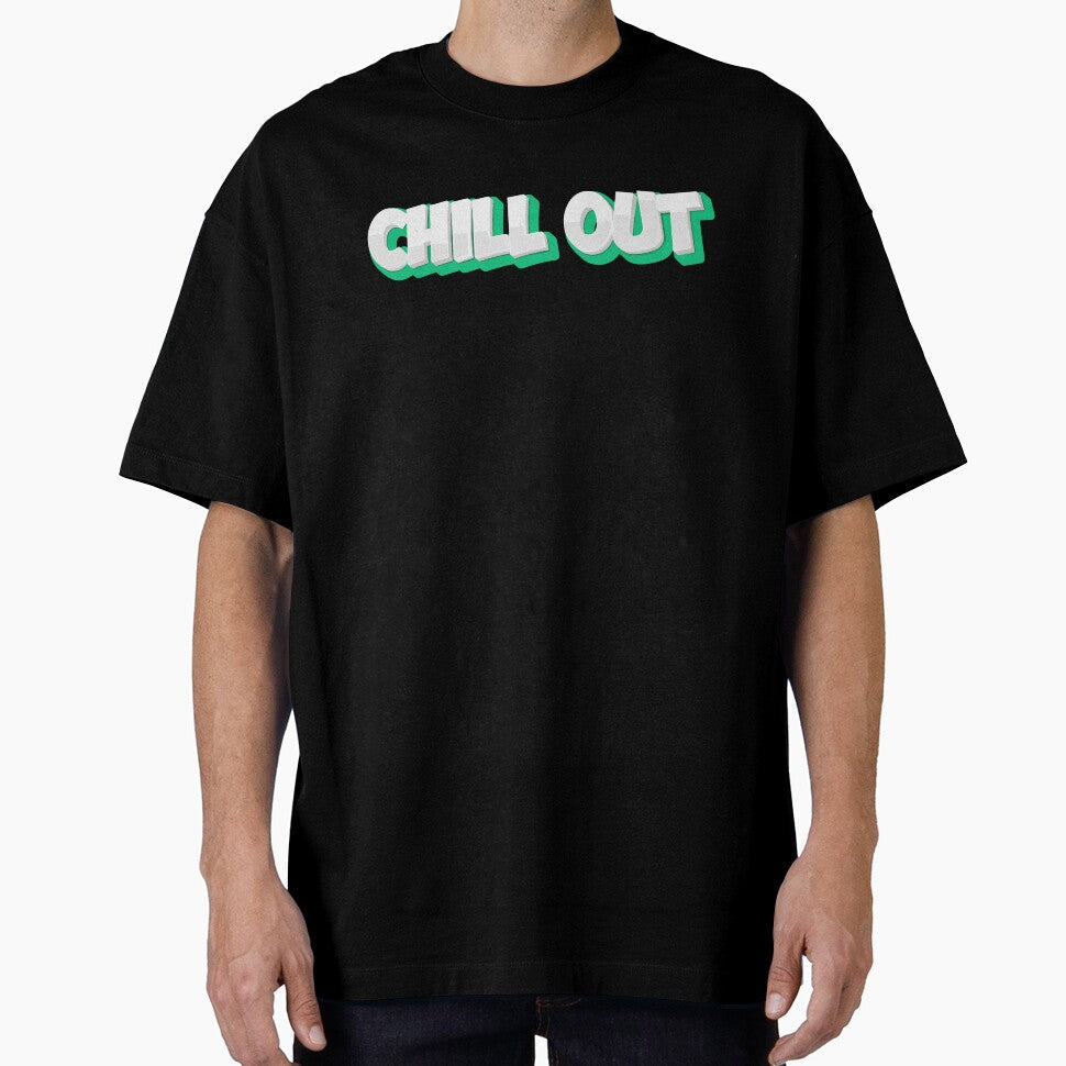 Positive Vibes: 'Chill Out' Typography Design by - Adult & Kids T-Shirts, Sweatshirts & Hoodies apparel design preview 1