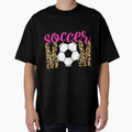 Soccer Mom Trendy Leopard Game Day Mama T-Shirt - Custom Art Print Unisex - T-Shirt, Sweatshirt, Hoodie