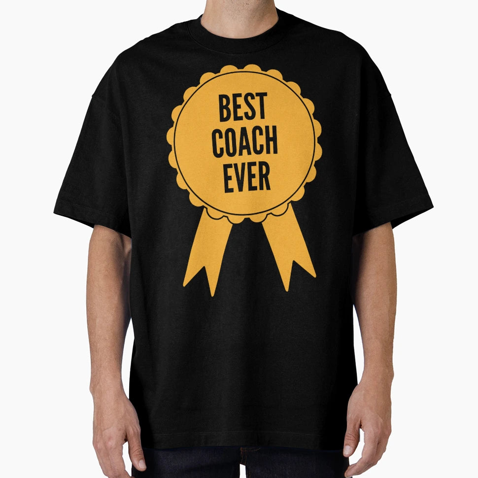 Best Coach Ever Gold Medal Achievement T-Shirt - Trendy Graphic for Adults - T-Shirt, Sweatshirt, Hoodie
