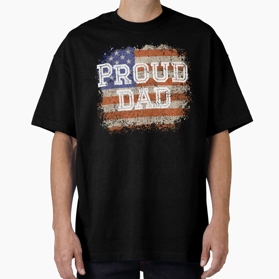 Proud Dad Military Father Armed Forces T-Shirt - Unique Graphic for Adults - T-Shirt, Sweatshirt, Hoodie