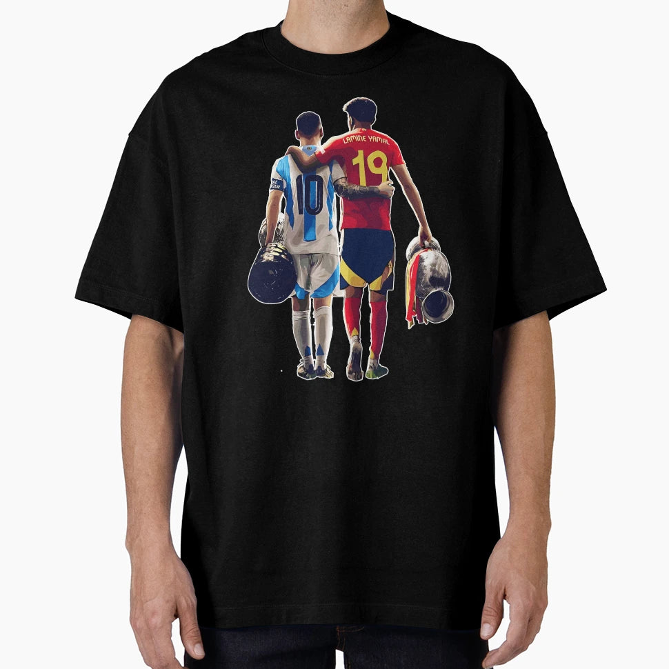 Lionel Messi And Foster Child T-Shirt - Trendy Graphic for Adults - T-Shirt, Sweatshirt, Hoodie