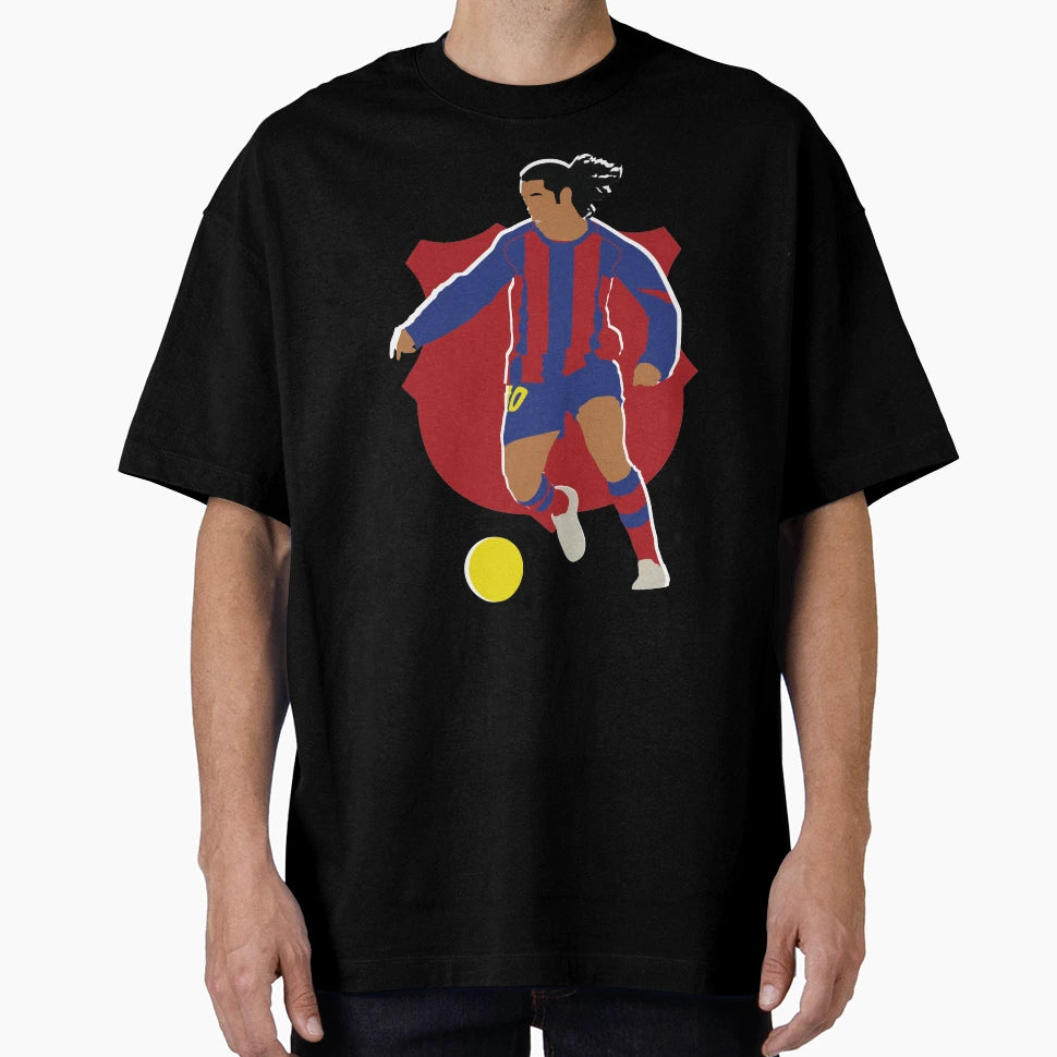 Ronaldinho Barcelona Legend T-Shirt - Minimalist Print Men Women - T-Shirt, Sweatshirt, Hoodie
