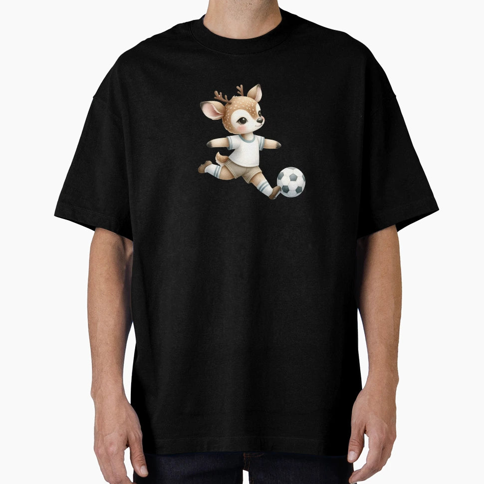Dear Playing Soccer T-Shirt - Minimalist Print Unisex - T-Shirt, Sweatshirt, Hoodie