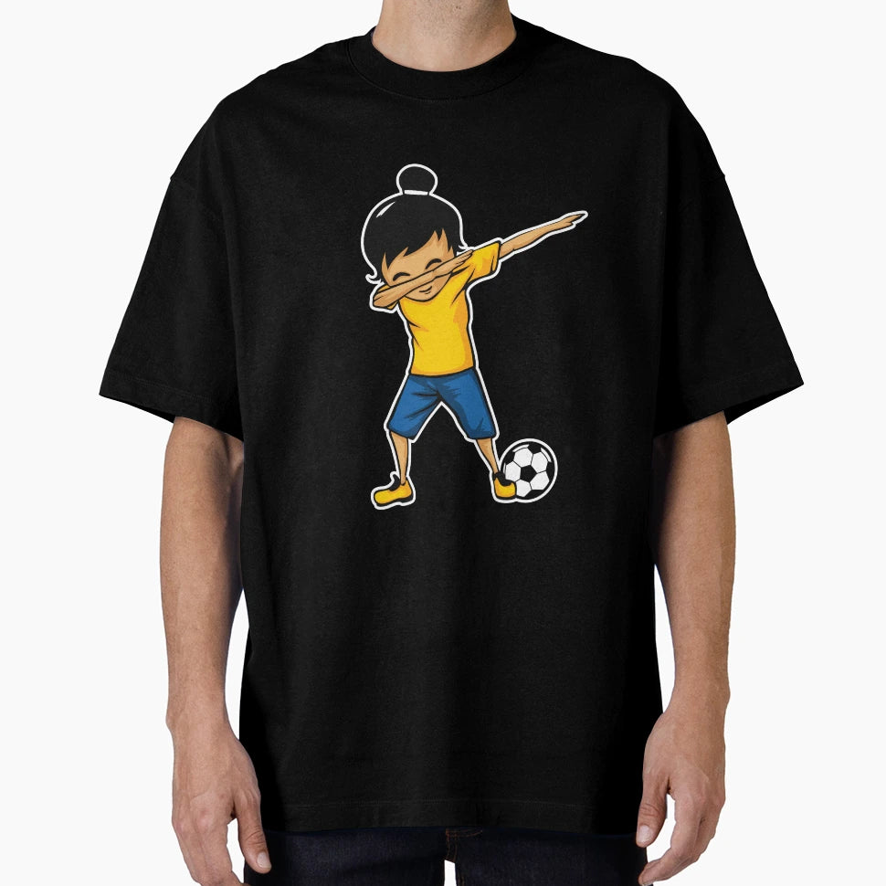 Dabbing Soccer Soccer Winning Pose T-Shirt - Novelty Apparel Unisex - T-Shirt, Sweatshirt, Hoodie