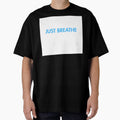 Just Breathe Minimalist Mindfulness Quote by - Adult & Kids T-Shirts, Sweatshirts & Hoodies apparel design preview 1