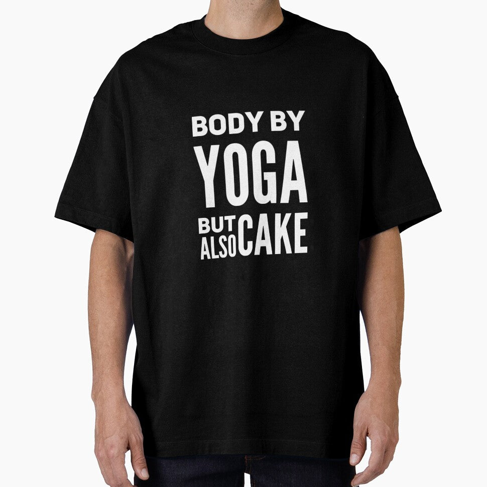 Body By Yoga But Also Cake RiseandShineTee - Adult & Kids T-Shirts, Sweatshirts & Hoodies apparel design preview 1